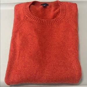 JCrew Factory Wool Blend Crewneck Sweater Orange Size Large